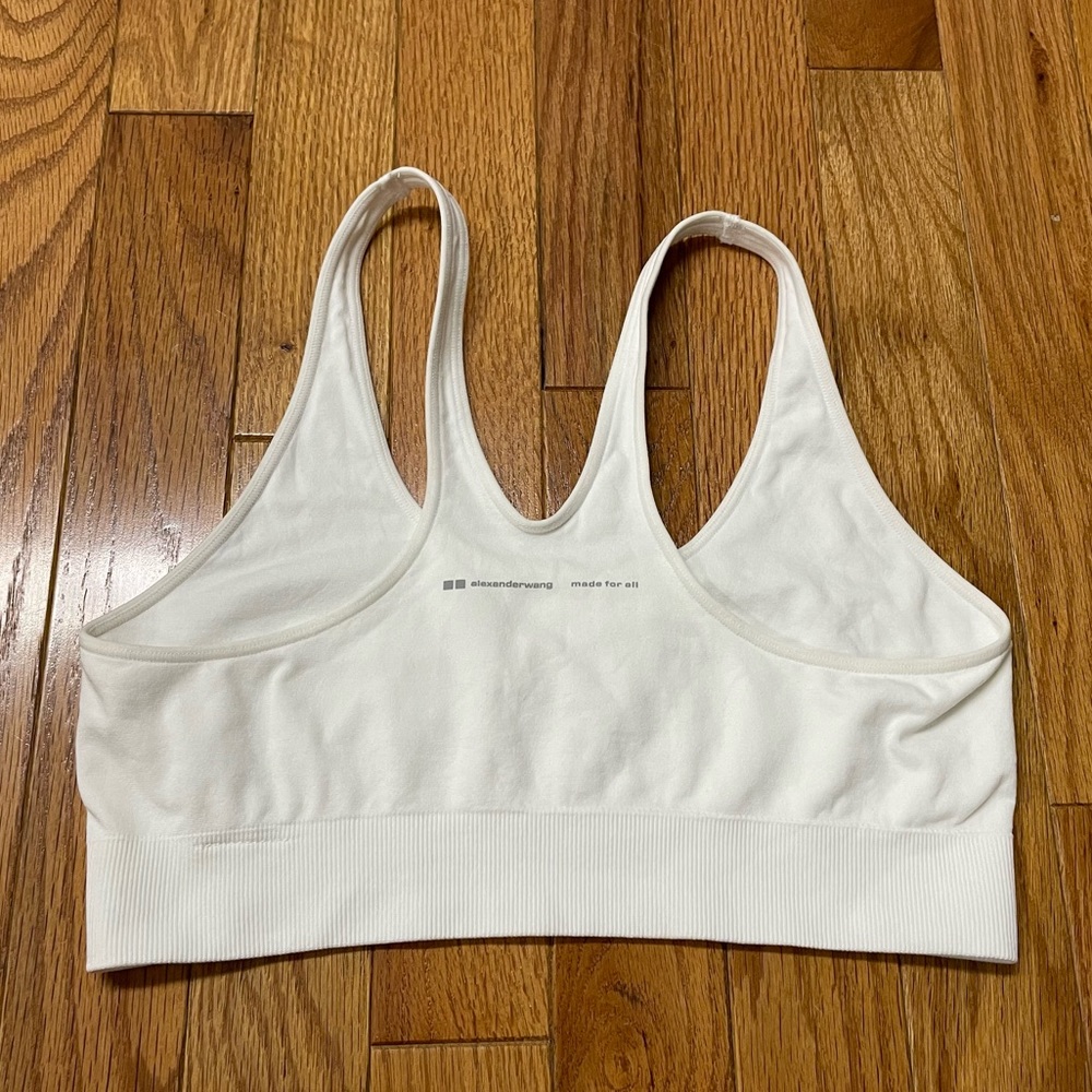 White Alexander Wang Sports Bra Size M